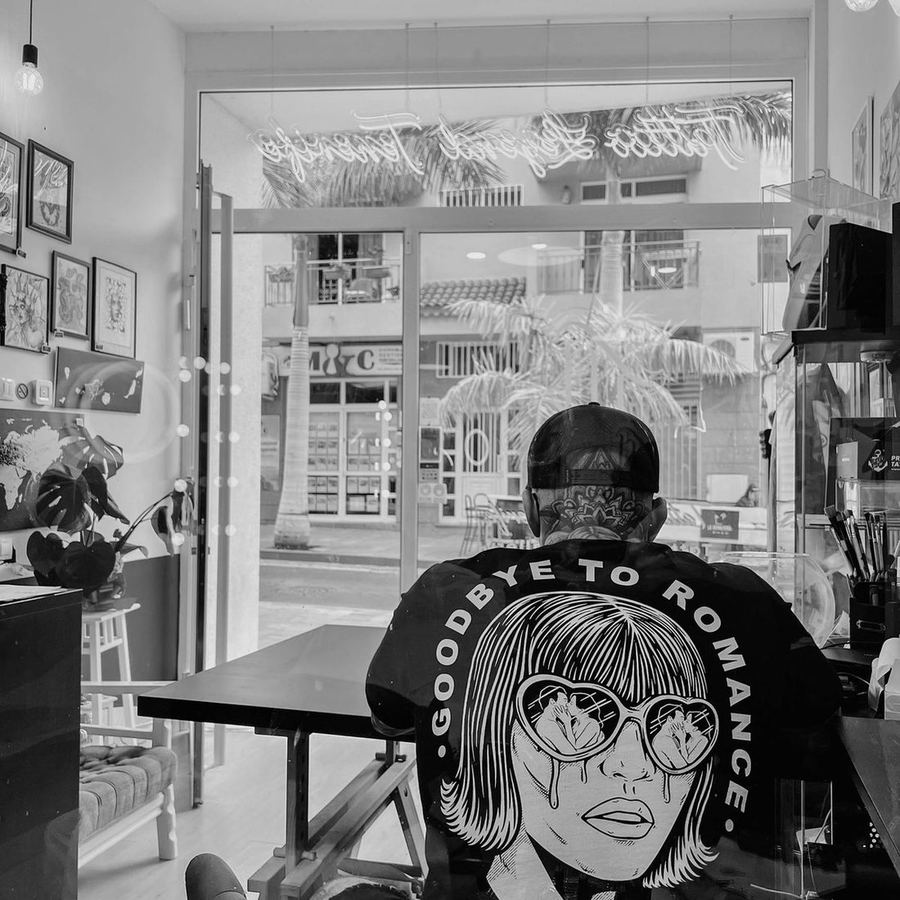 Interior del estudio Tattoo Legend